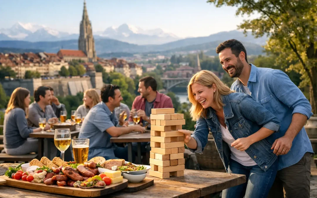 Gruppenanlass mit Essen und Spiel in Bern